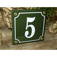 Huisnummer bord 'extra 1' 13x13 cm